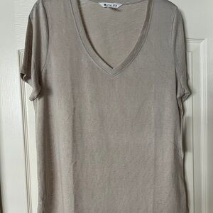 Athleta T-shirt, beige, size Large